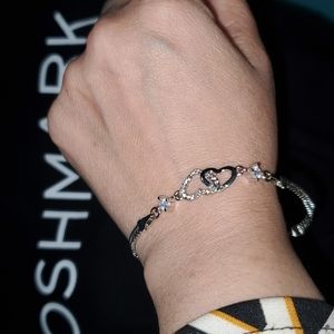 S925 Silver Hearts Bracelet #22